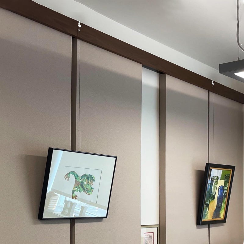 appacare 25 حزمة من خطافات التشكيل، خطافات شماعات قضبان الصور الفولاذية، خطافات تشكيل قضبان الصور العريضة (فضي) - Image 5